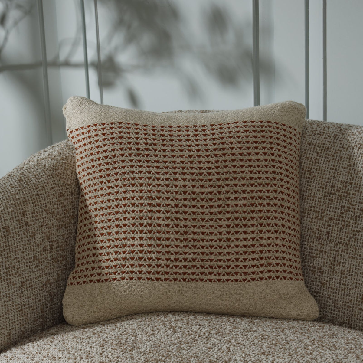 Finch Cushion Cover – Square - 50 x 50 cm / Rust