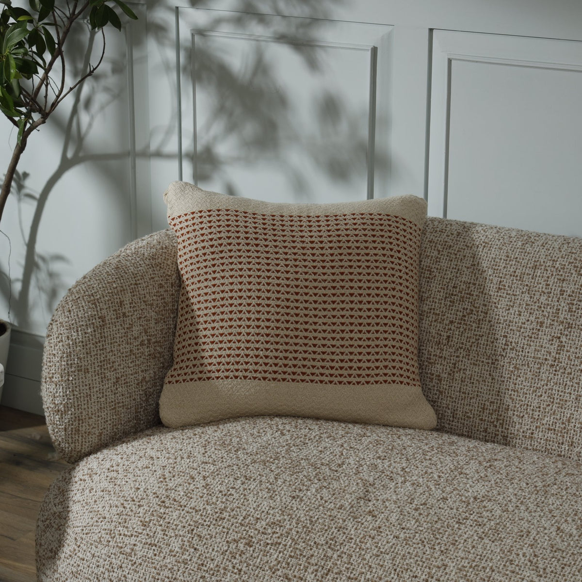 Finch Cushion Cover – Square - 50 x 50 cm / Rust