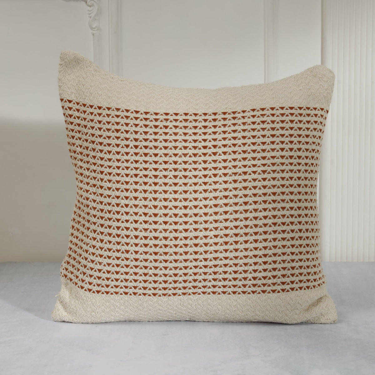 Finch Cushion Cover – Square - 50 x 50 cm / Rust