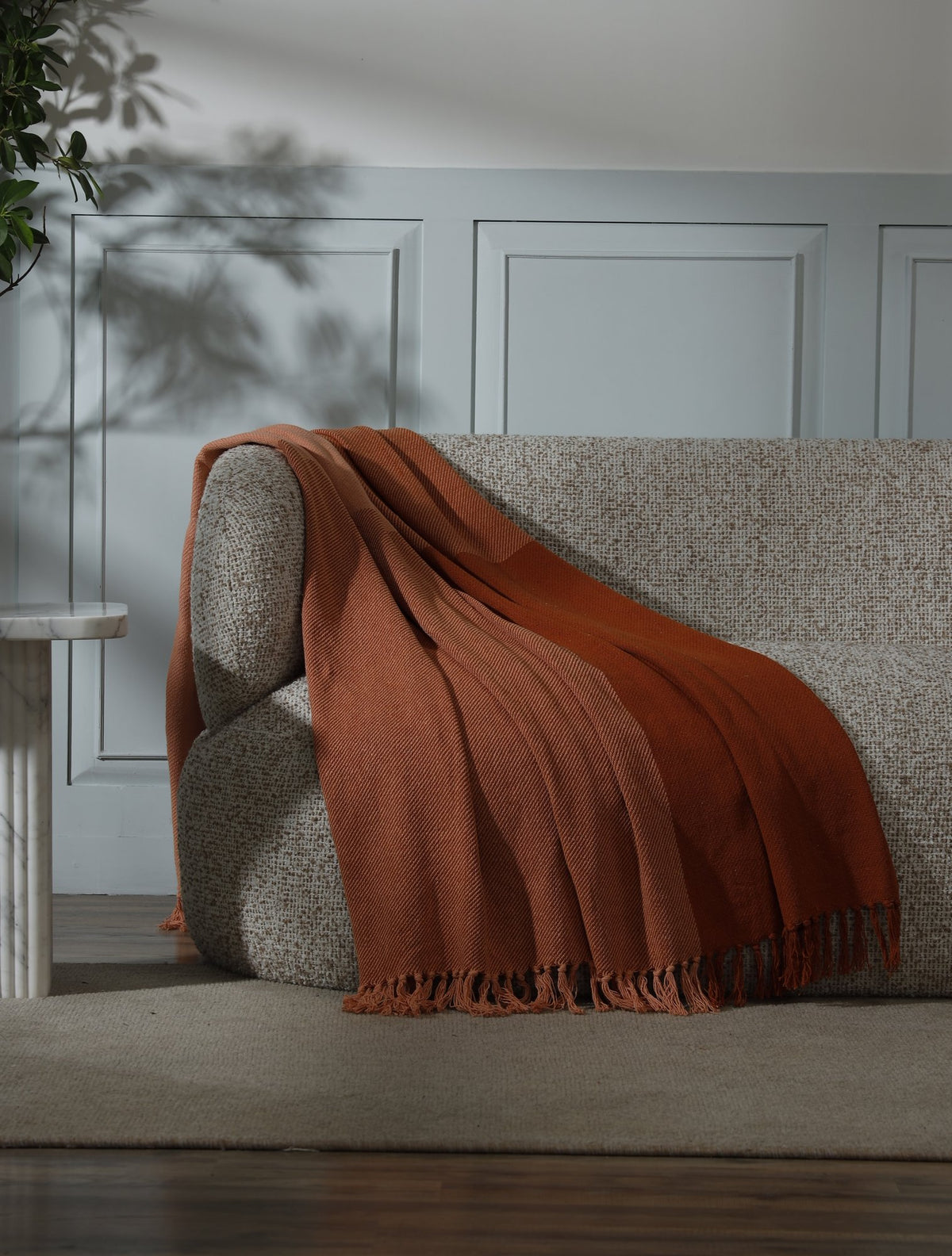 Waverley Throw – Rust