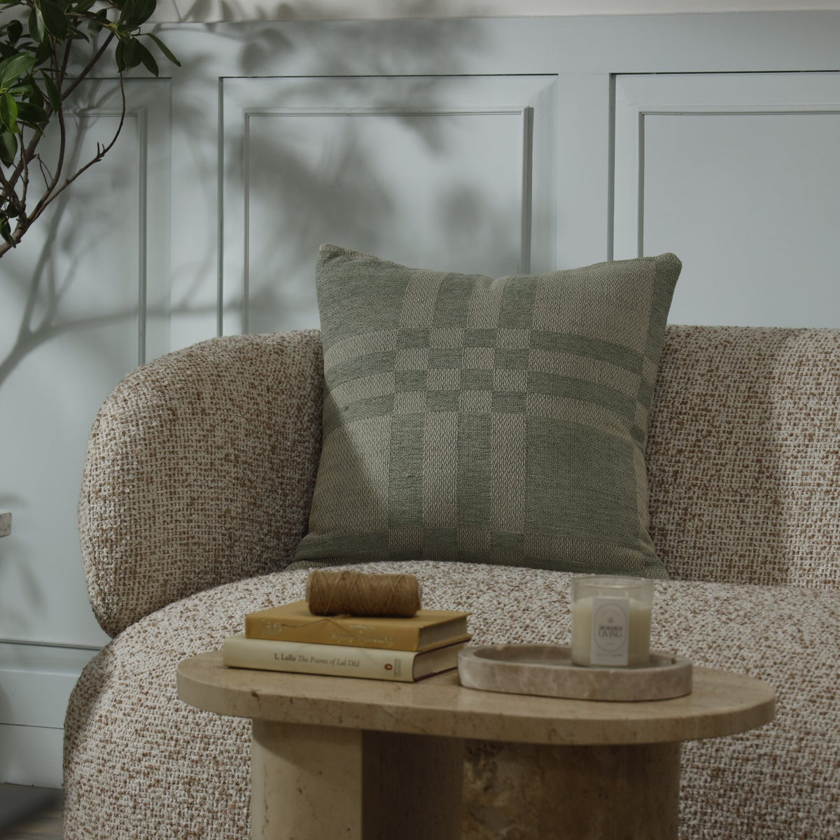 Siera Cushion Cover – Square - 50 x 50 cm / Sage