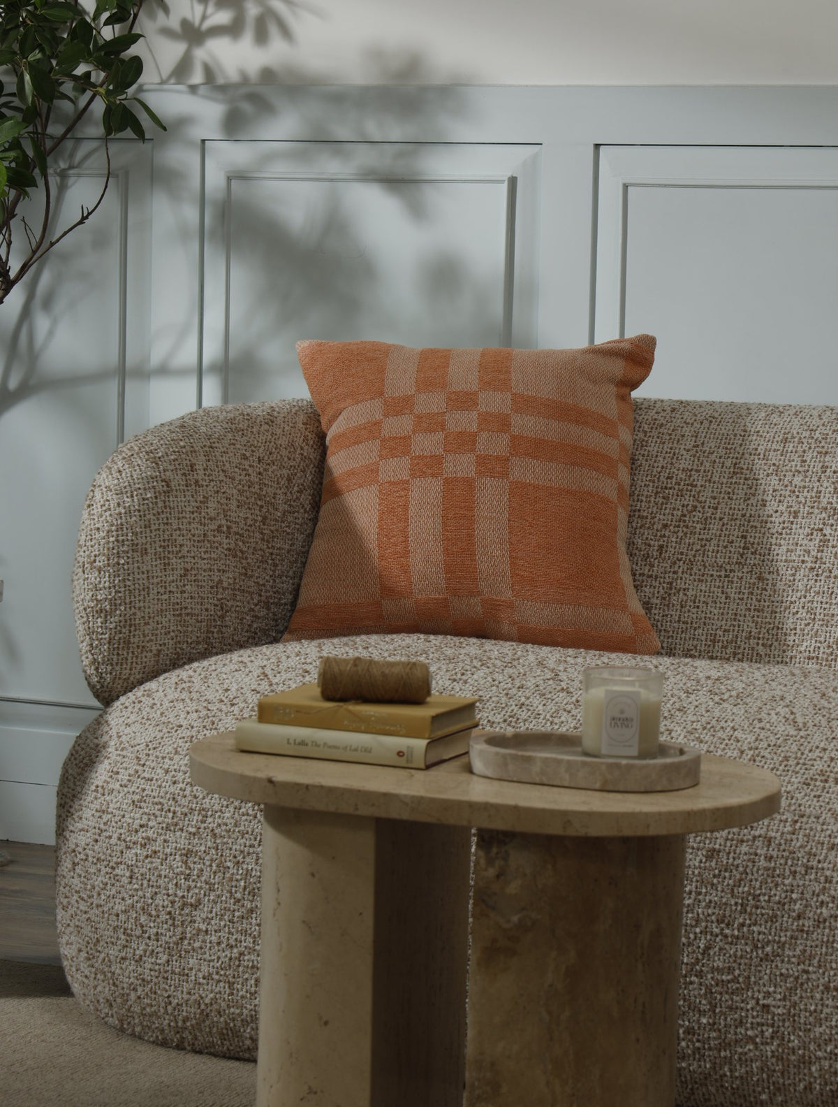 Siera Cushion Cover – Square - 50 x 50 cm / Clay